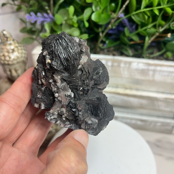 Specularite Rose with Quartz - Picture 3 of 4